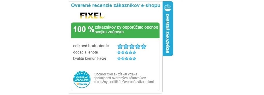 Overené recenzie zákazníkov e-shopu FIXEL na Heureke