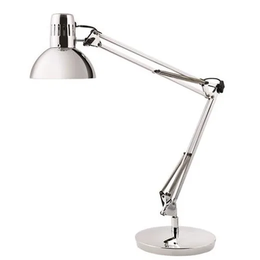Stolová lampa, 11 W, ALBA "Architect", chrómová