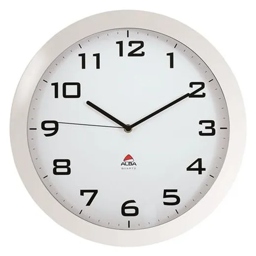 Nástenné hodiny, 38 cm, ALBA "Horissimo", biele