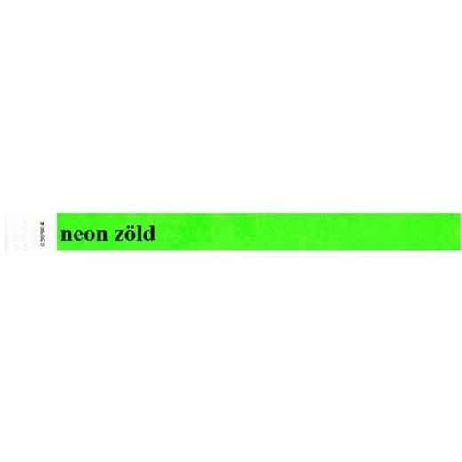 Identifikačný náramok,  3/4", tyvek, neónovo zelený