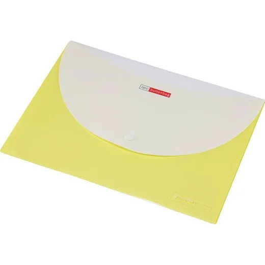 Obal na patent, A4, PP, s 2 vreckami, 200 mikrónov, PANTA PLAST, pastelovo žltá