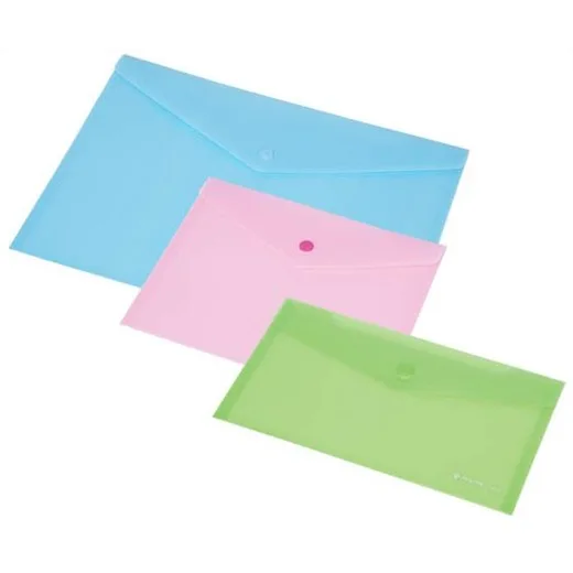 Obal na patent, 250x140 mm, PP, 160 micron, PANTA PLAST, pastelovo modrá