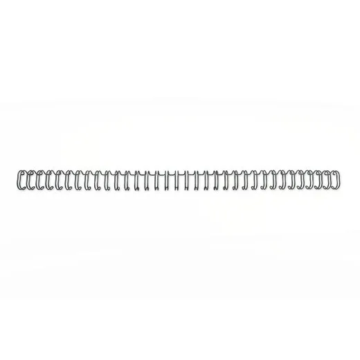 Hrebeň, kovový, 3:1, 9,5 mm, 85 listov, GBC "WireBind", čierny