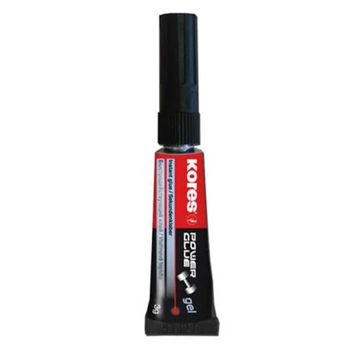 Sekundový lepiaci gél, 3 g, KORES "Power Glue Gel"