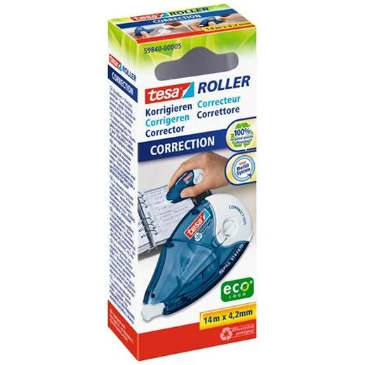 Korekčný roller, 4,2 mm x 14 m, TESA "ecoLogo®"