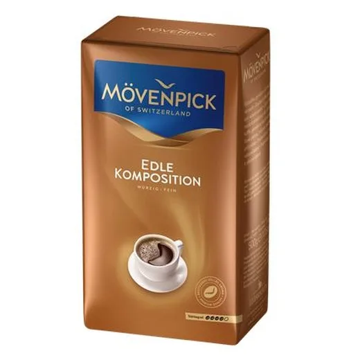 Káva, pražená, mletá, vo vákuovom balení, 500 g, MÖVENPICK "Edle Komposition"