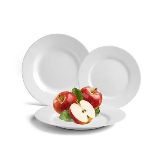 Dezertný tanier, biely, 19 cm, sada: 24 ks, "Gastroline"