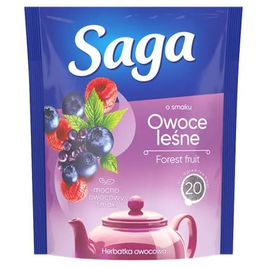 Ovocný čaj, 20x1,7 g, SAGA, lesné plody