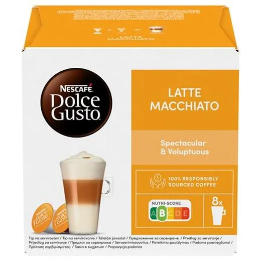 Kávové kapsule, 16 ks,  NESCAFÉ DOLCE GUSTO "Latte Macchiato"