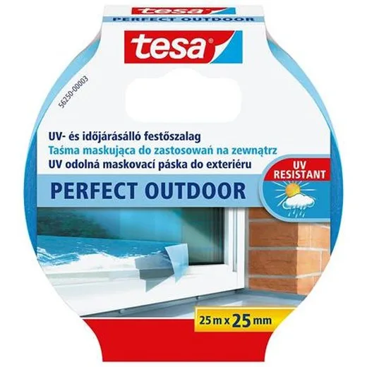 Maskovacia páska, do exteriéru, 25 mm x 25 m, TESA "Perfect Outdoor"