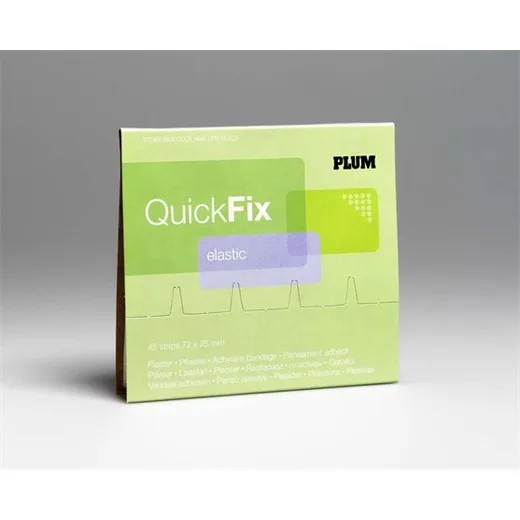 Náhradné náplaste "Quick Fix", pružné textilné, 45 ks, PLUM