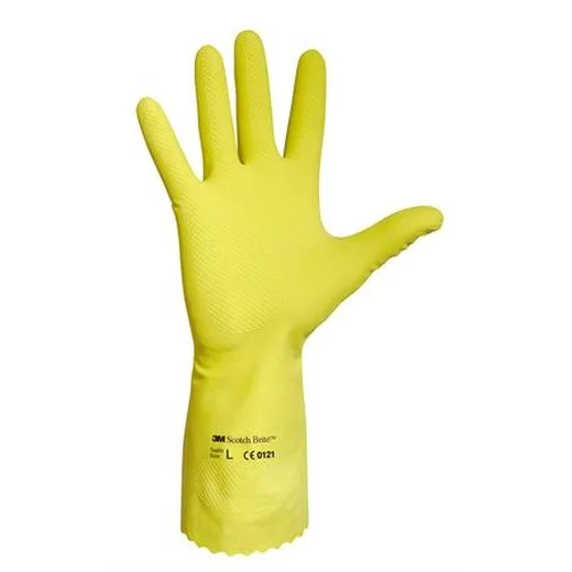 Latexové rukavice, žlté, veľkosť: 8