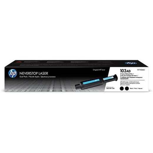W1103AD laserový toner k tlačiarňam Neverstop 1000, 1200, HP 103AD, čierna, 2*2,5k