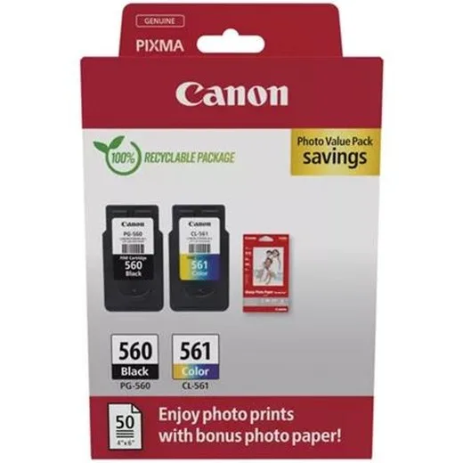 PG560/CL561 multipack do PIXMA TS5350 tlačiarní, CANON, čierna + farebná, 2*180 strán