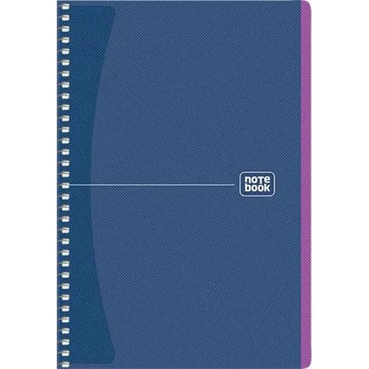 Špirálový zošit, A5, štvorčekový, 80 listov, SHKOLYARYK "Notebook", mix