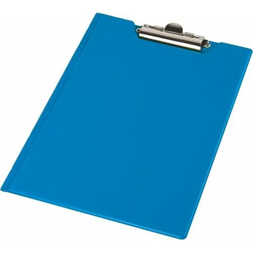 Podložka na písanie, s príklopom, A4, rohové vrecko, PANTAPLAST, modrá