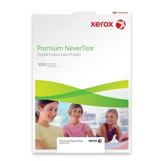Etikety, do laserových tlačiarní, A3, plastové, do exteriéru, XEROX "Nevertear", priehľadné, 50 etikiet/bal