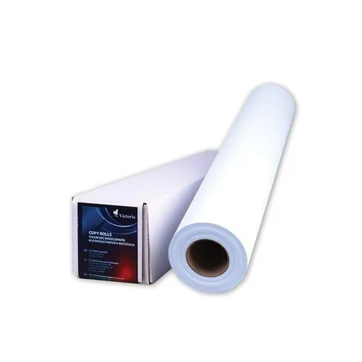 Kopírovací papier v kotúči, A1, 594 mm x 175 m x 76 mm, 80 g, VICTORIA PAPER