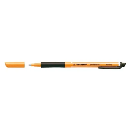 Roller, 0,5 mm, STABILO "PointVisco", čierny