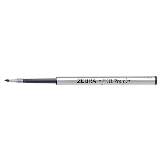 Náplň do guľôčkových pier, 0,24 mm, ZEBRA "F", čierna