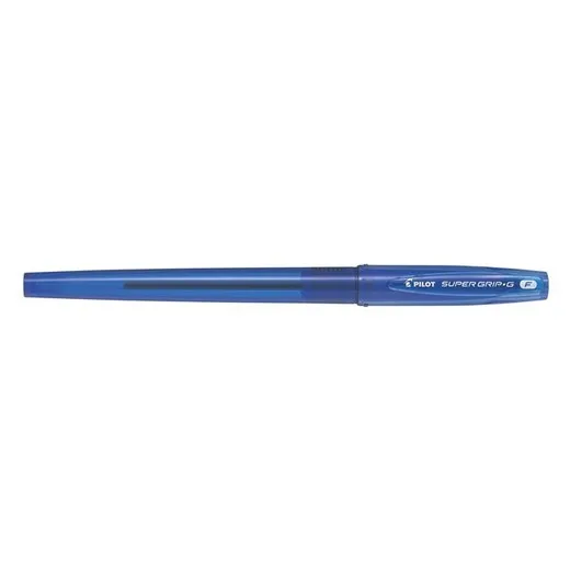 Guľôčkové pero, 0,22 mm, s vrchnákom, PILOT "Super Grip G", modré