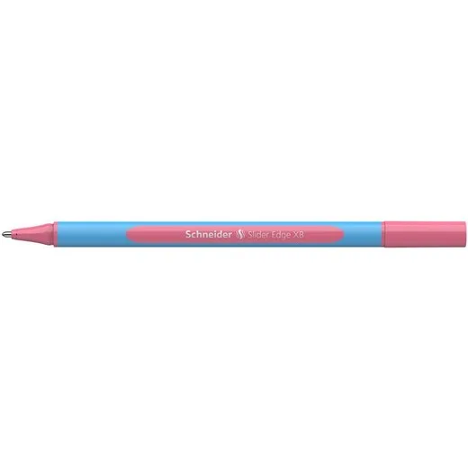 Guľôčkové pero, 0,7 mm, s vrchnákom, SCHNEIDER "Slider Edge XB Pastel", flamingo
