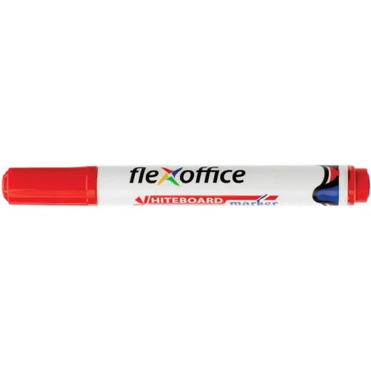 Popisovač na tabule, 2,5 mm, kužeľový hrot, FLEXOFFICE "WB03", červená
