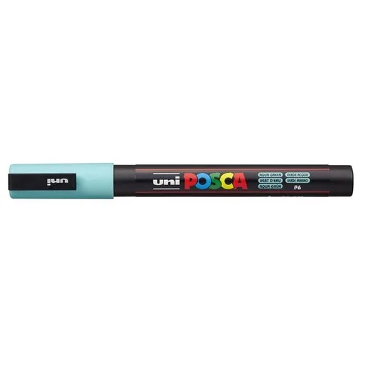 Dekoračný popisovač, 0,9-1,3 mm, UNI "Posca PC-3M", morský zelený
