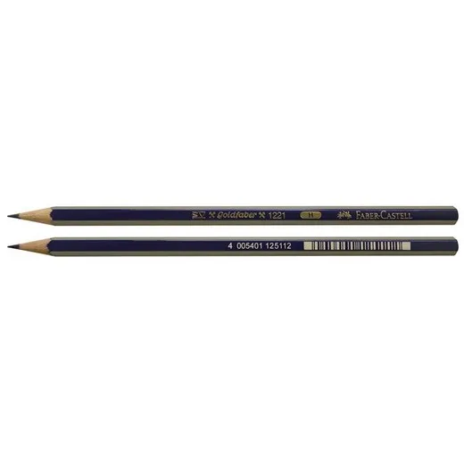 Grafitová ceruzka, H, šesťhranná, FABER-CASTELL "Goldfaber"