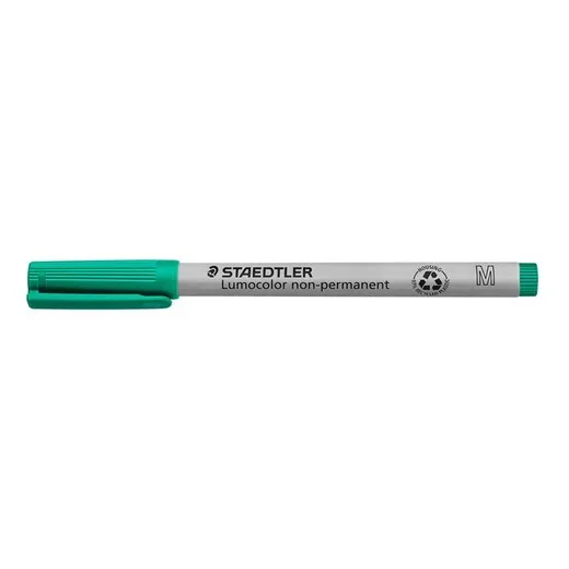 Nepermanentný popisovač, OHP, 1 mm, STAEDTLER "Lumocolor® 315 M", zelená