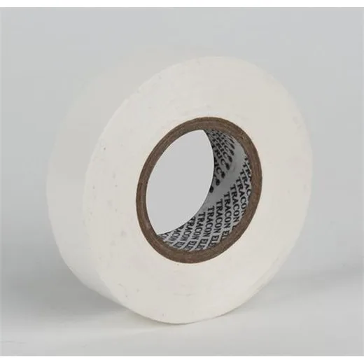 Izolačná páska, PVC, 20 m x 19 mm, biela
