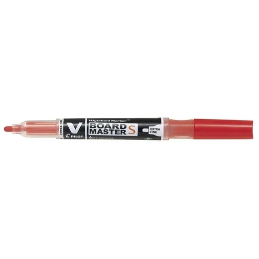 Popisovač na tabule, 1,3 mm, EF, kužeľový hrot, PILOT "V Board Master", červená