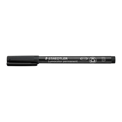 Permanentný popisovač, OHP, 1-2,5 mm, STAEDTLER "Lumocolor® 314 B",  čierna