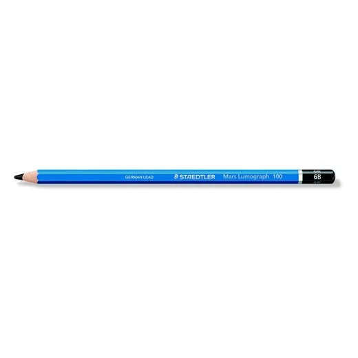 Grafitová ceruzka, 6B, šesťhranná, STAEDTLER "Mars Lumograph 100"