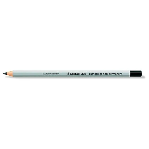 Farebná ceruzka, šesťhranná, na všetky povrchy, nepermanentná, (omnichrom) STAEDTLER "Lumocolor 108", čierna