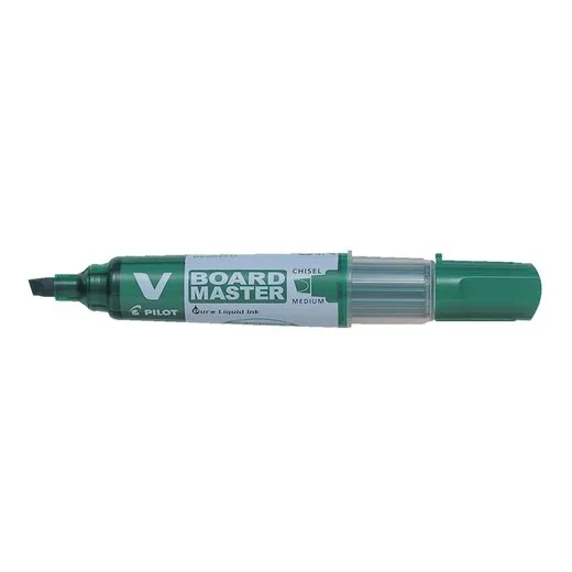Popisovač na tabule, 2,2-5,2 mm, zrezaný hrot, PILOT "V-Board Master", zelený