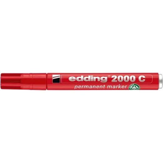 Permanentný popisovač "2000", červený