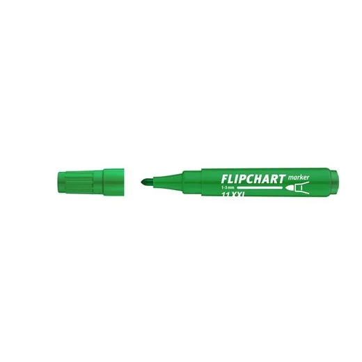 Popisovač na flipchartové tabule, 1-3 mm, kužeľový hrot, ICO "Artip 11 XXL", zelený