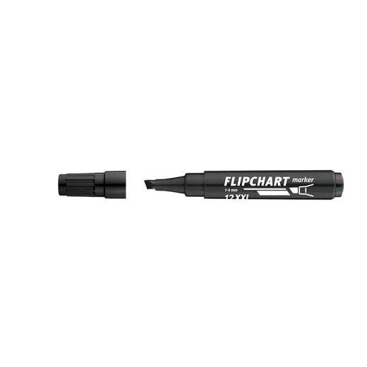 Popisovač na flipchartové tabule,  1-4 mm, zrezaný hrot, ICO "Artip 12 XXL", čierny