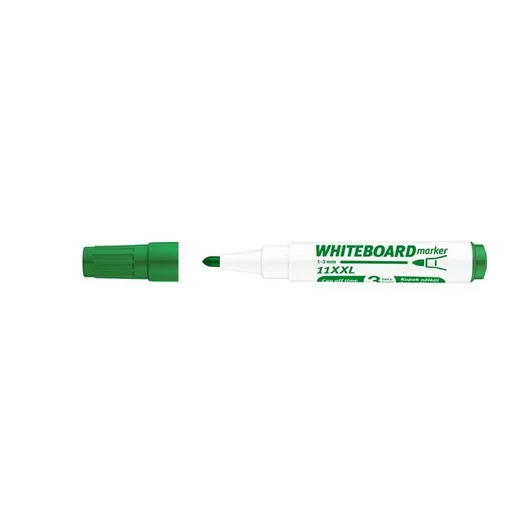 Popisovač na tabule a flipchartové tabule, 1-3 mm, kužeľový hrot, ICO "Plan 11 XXL", zelený