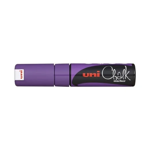 Kriedový popisovač, 8 mm, UNI "PWE-8K", fialový