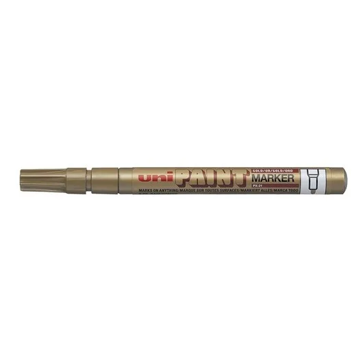 Lakový popisovač, 0,8-1,2 mm, UNI "PX-21", zlatý