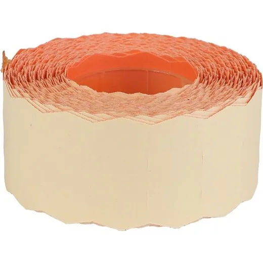 Cenové etikety, 25x16 mm, odstrániteľné, pastelová oranžová