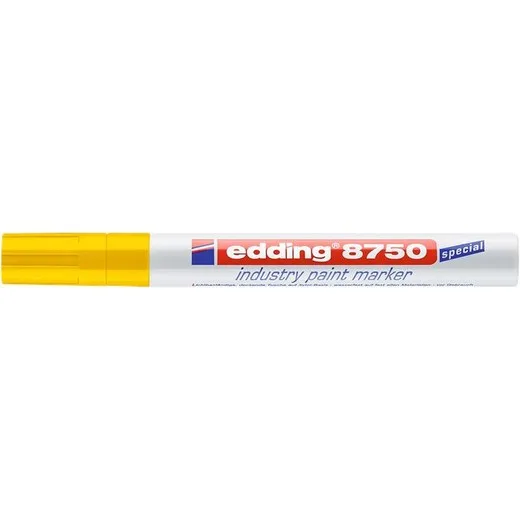 Lakový popisovač, 2-4 mm, EDDING, "8750", žltá