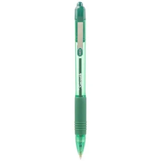 Guľôčkové pero, 0,27 mm, stláčací mechanizmus, ZEBRA "Z-Grip Smooth", zelené