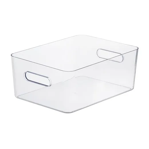 Úložný box, plastový, 15,4 l, SMARTSTORE "Compact Clear L", priehľadný