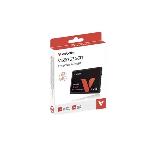 SSD (vnútorná  pamäť), 512GB, SATA 3, 500/520MB/s, VERBATIM "Vi550"