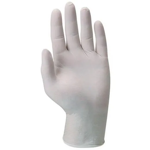 Ochranné rukavice, jednorazové, latex, veľkosť: S/6, pudrované