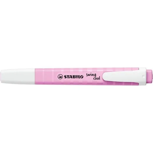 Zvýrazňovač, 1-4 mm, STABILO "Swing cool Pastel", malinový
