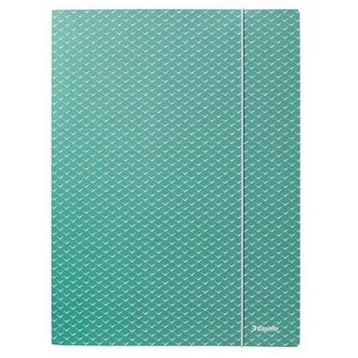 Doska s gumičkou, kartónová, A4, ESSELTE "Colour`Breeze", zelená